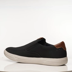 Sapatênis Masculino Pegada 172802-07 Preto com Detalhes Marrom