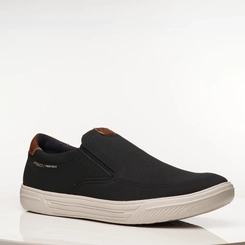 Sapatênis Masculino Pegada 172802-07 Preto com Detalhes Marrom