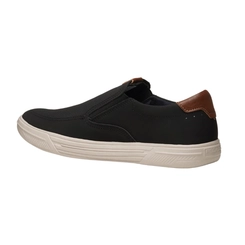 Sapatênis Masculino Pegada 172802-07 Preto com Detalhes Marrom