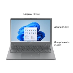 Notebook Multilaser Ultra Tela 14'' 128GB 4GB RAM Intel Pentium UB364 Cinza Bivolt