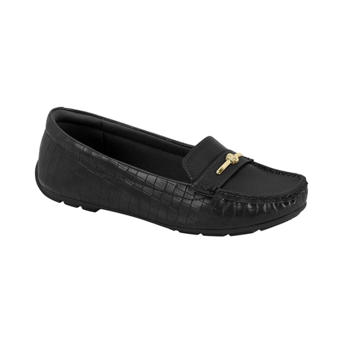 Mocassim Feminino com Textura Modare 7035-655 Preto
