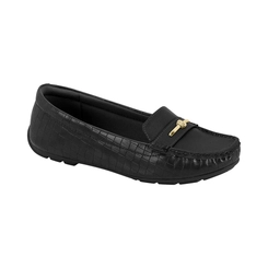 Mocassim Feminino com Textura Modare 7035-655 Preto