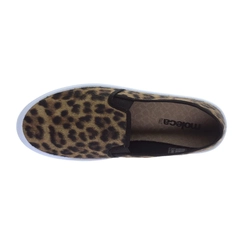 Sapatilha Slip On Calce Fácil Moleca 5840-100 Animal Print