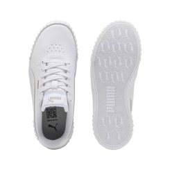 Tênis Feminino Puma Carina 3.0 405885-01 Branco com Detalhes Dourados