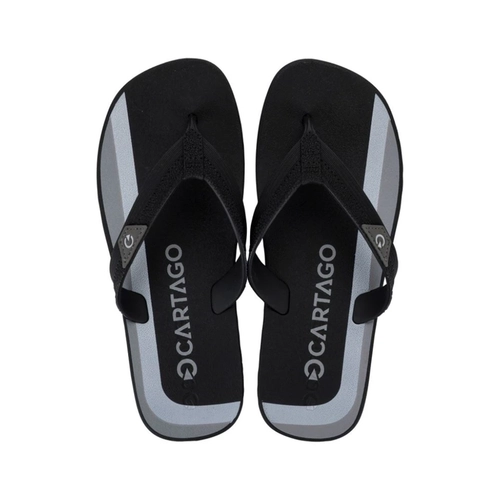 Chinelo Masculino Cartago Atlanta II 12432-By218 Preto e Cinza