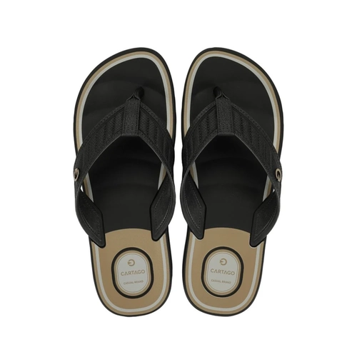 Chinelo Masculino Cartago Durban 12640-By985 Preto/Bege