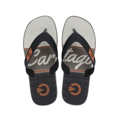 Chinelo Masculino Cartago Dakar 10738-Bw100 Cinza/Preto