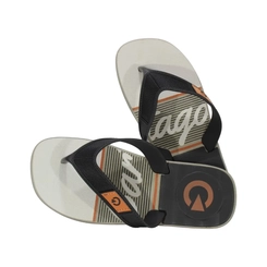 Chinelo Masculino Cartago Dakar 10738-Bw100 Cinza/Preto