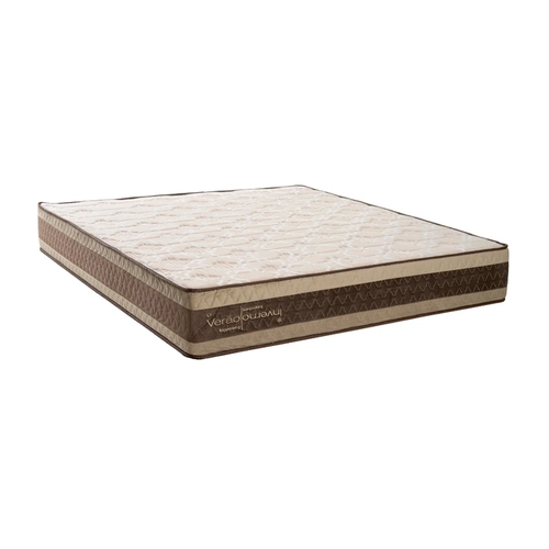 Colchão de Molas King Size Kappesberg Inverno/Verão 193x203x30cm Branco/Marrom SE