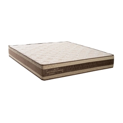 Colchão de Molas King Size Kappesberg Inverno/Verão 193x203x30cm Branco/Marrom SE