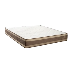 Colchão de Molas King Size Kappesberg Inverno/Verão 193x203x30cm Branco/Marrom SE