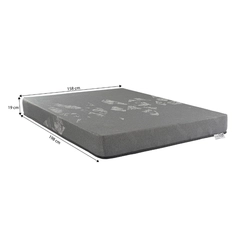 Colchão de Espuma Queen Size Kappesberg Grey 158x198x19cm Cinza SE