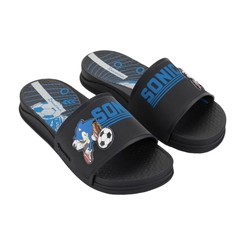 Chinelo Infantil Menino Ipanema Sonic Player Slide 27534 Preto