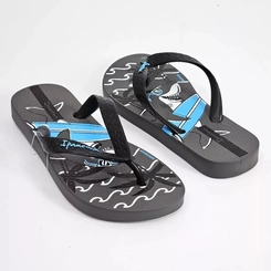 Chinelo Infantil Menino Ipanema Tubarão 27012 Cinza/Preto
