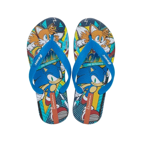 Chinelo Infantil Menino Ipanema Estampa Sonic Lets 27412 Azul