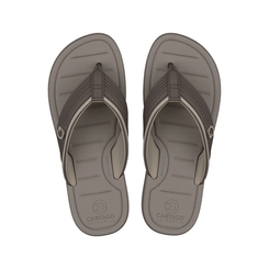 Chinelo Masculino Cartago Andorra 12656-Cb334 Marrom com Brinde