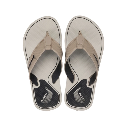 Chinelo Infantil Menino Rider Sense 12702 Bege com Preto