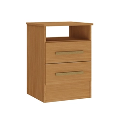 Mesa de Cabeceira com Nicho e 2 Gavetas Rodial Guarda 50CR0201 Cinamomo SE