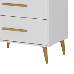 Cômoda 4 Gavetas Rodial Magia 11CO0480 Branco SE