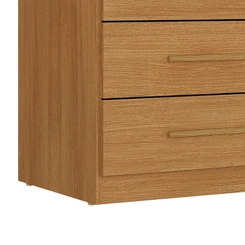 Cômoda 5 Gavetas 1 Porta Rodial Corais 50CO1524 Cinamomo SE