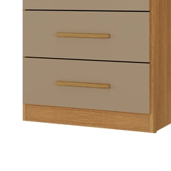 Cômoda 5 Gavetas Rodial Savana 55CO0524 Cinamomo/Capuccino SE