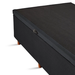 Base Box Baú Solteiro Cristalflex 88x188x46cm Preto SE