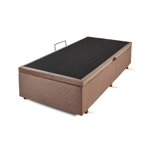 Base Box Baú Solteiro Cristalflex 88x188x46cm Marrom SE