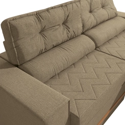 Sofá Retrátil 2 Lugares 226cm Kappesberg Havana S232-2-A085 Areia SE