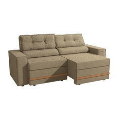 Sofá Retrátil 2 Lugares 226cm Kappesberg Havana S232-2-A085 Areia SE