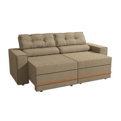 Sofá Retrátil 2 Lugares 226cm Kappesberg Havana S232-2-A085 Areia SE