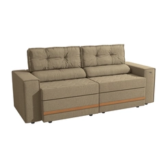 Sofá Retrátil 2 Lugares 226cm Kappesberg Havana S232-2-A085 Areia SE