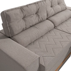 Sofá Retrátil 2 Lugares 226cm Kappesberg Havana S232-2-A077 Gelo SE