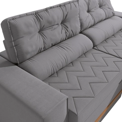 Sofá Retrátil 2 Lugares 226cm Kappesberg Havana S232-2-A050 Titânio SE