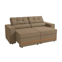 Sofá Retrátil 2 Lugares 206cm Kappesberg Havana S231-2-A085 Areia SE