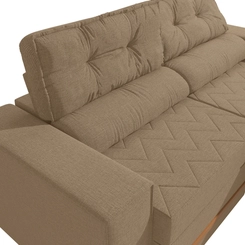 Sofá Retrátil 2 Lugares 206cm Kappesberg Havana S231-2-A085 Areia SE