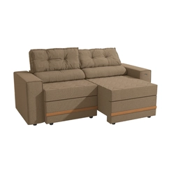 Sofá Retrátil 2 Lugares 206cm Kappesberg Havana S231-2-A085 Areia SE