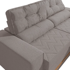 Sofá Retrátil 2 Lugares 206cm Kappesberg Havana S231-2-A077 Gelo SE