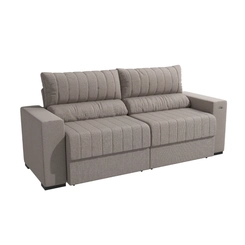 Sofá Retrátil 2 Lugares 235cm Kappesberg Piero S230-2-A077 Gelo SE
