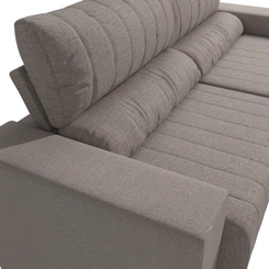 Sofá Retrátil 2 Lugares 235cm Kappesberg Piero S230-2-A077 Gelo SE