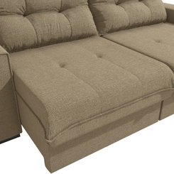 Sofá Retrátil 2 Lugares 235cm Kappesberg Dorian S229-2-A085 Areia SE