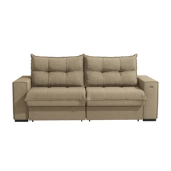 Sofá Retrátil 2 Lugares 235cm Kappesberg Dorian S229-2-A085 Areia SE