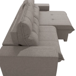 Sofá Retrátil 2 Lugares 235cm Kappesberg Dorian S229-2-A077 Gelo SE