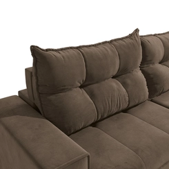 Sofá Retrátil 2 Lugares 235cm Kappesberg Dorian S229-2-A033 Marrom SE