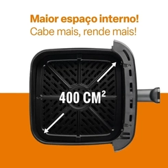 Fritadeira Elétrica Airfryer 4,2L 1.350W Multilaser GO253 Preta