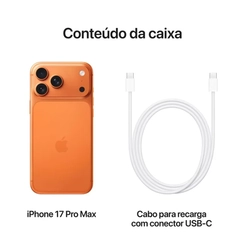 iPhone 17 Pro Max 5G Apple 256GB Tela 6,9'' Câmera Principal 48MP e Selfie 12MP Laranja
