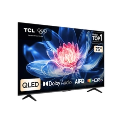 Smart TV 75'' TCL Advanced 4K QLED 75T6C Preto Bivolt