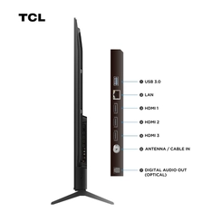Smart TV 65'' TCL Advanced 4K QLED 65T6C Preto Bivolt