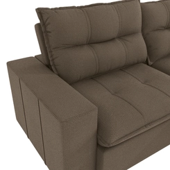 Sofá Retrátil 4 Lugares 260cm Kappesberg Kairo S219-2-A082 Taupe SE