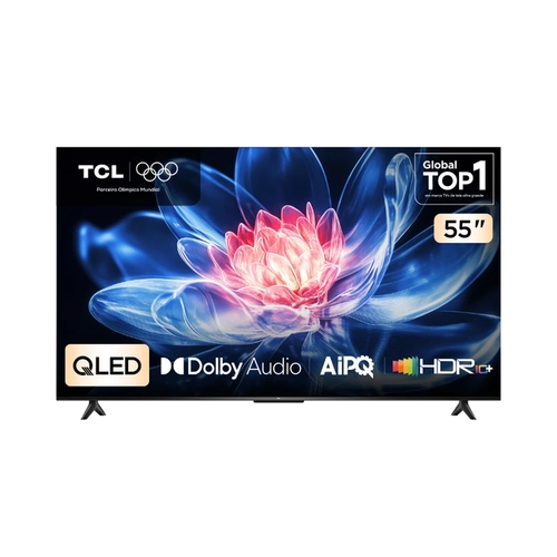 Smart TV 55'' TCL Advanced 4K QLED 55T6C Preto Bivolt