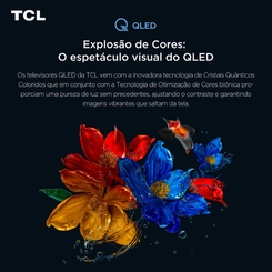Smart TV 55'' TCL Advanced 4K QLED 55T6C Preto Bivolt